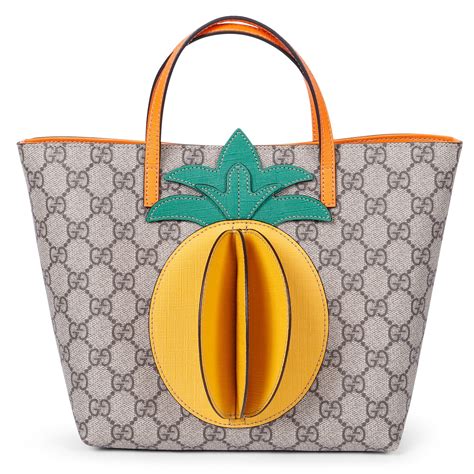 gucci pineapple tote|Gucci Pineapple Tote .